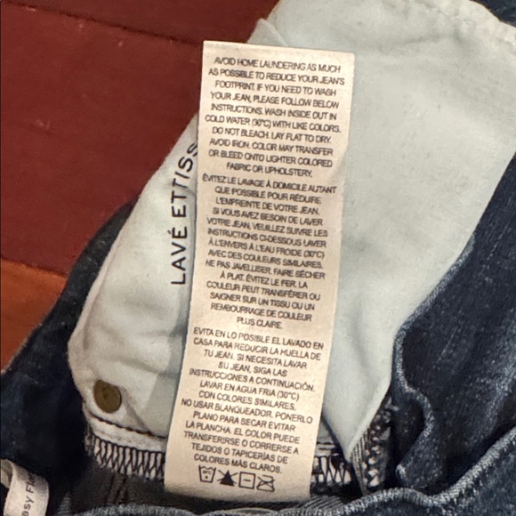 Frame Le Easy Flare high waisted boot leg jeans with split bottom hem πHPπ - Picture 9 of 14